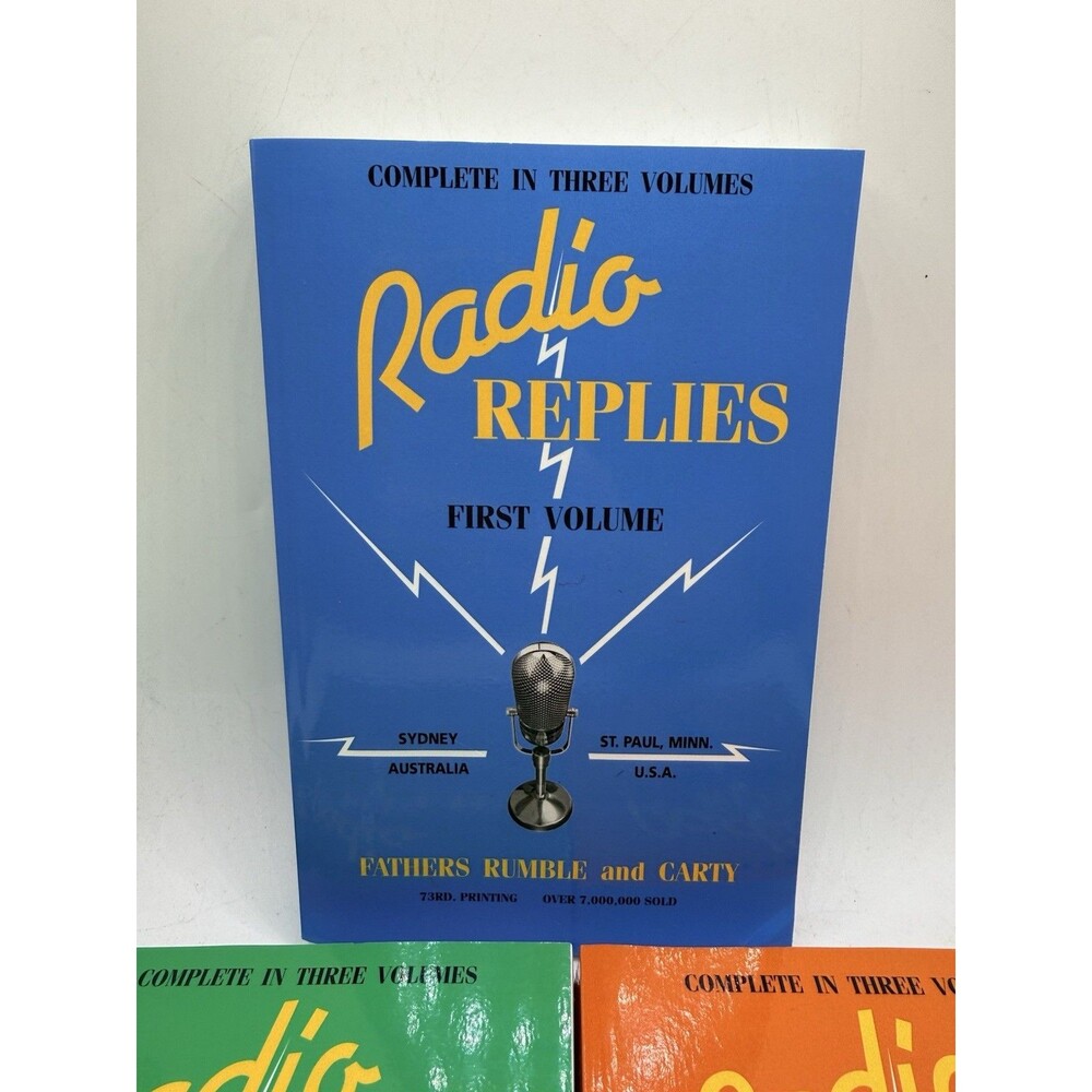 3 Volumes RADIO REPLIES Father Rumble & Carty Catholic Paperback Books - Picture 2 of 11